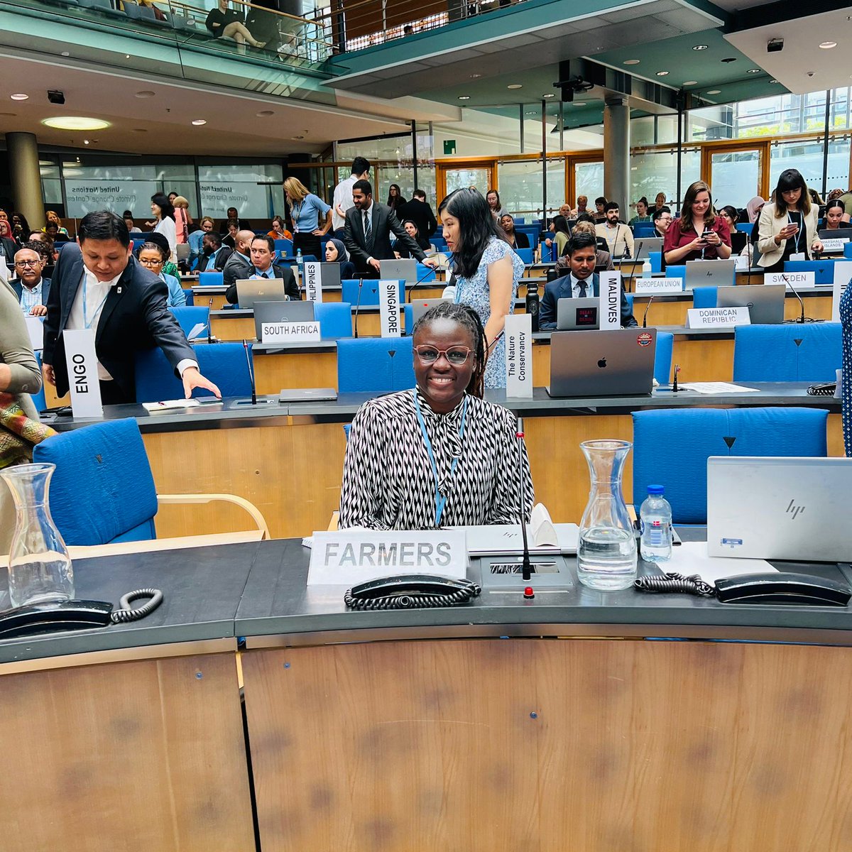 #HappeningNow #SB58: Ms. Awuor, KENAFF, is representing the Farmers Constituency of the UNFCCC, at the GST Roundtable on Adaptation and Loss &amp; Damage.

#BonnClimateConference #ClimateActionNow