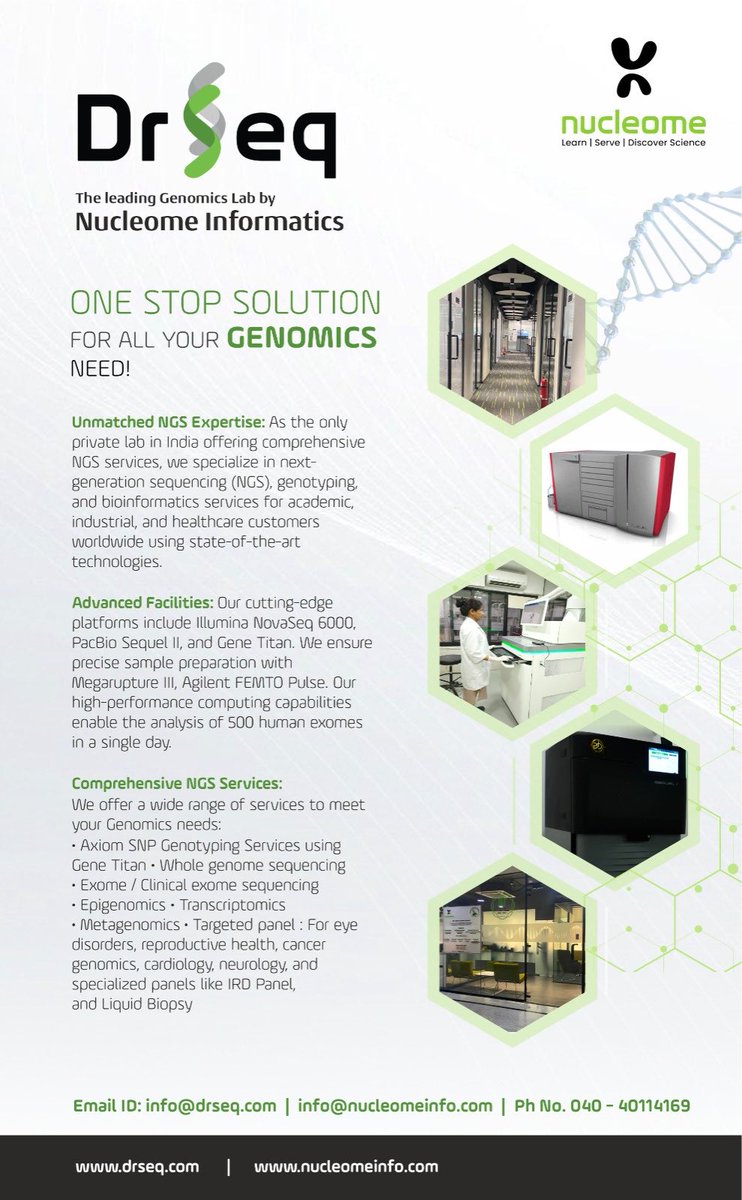DrSeq #human #genomics services are available now. One stop solution for all your #genomics need. DrSeq.com