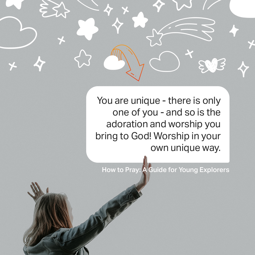 247prayer's tweet image. You are unique - there is only one of you - and so is the adoration and worship you bring to God! Worship in your own unique way. - How to Pray: A Guide for Young Explorers by @PeteGreig and @ringlet_gem 

Leave your thoughts below ↓

#howtopray #247prayer#lectioforfamilies