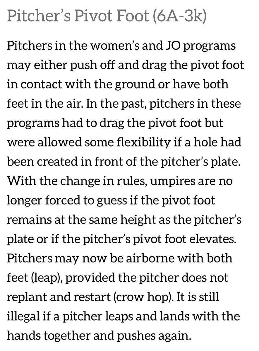 Crow hopping is a replant and a restart.  Think about a shot putter where they skip and then launch again.  This is just one big jump and it is legal in softball now for both to teams after the rule changed.