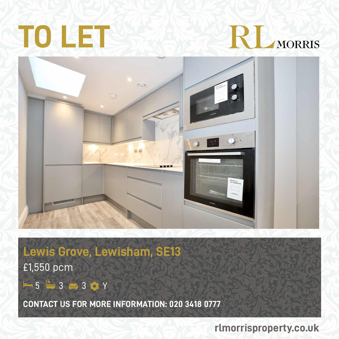 rlmorrisltd's tweet image. #ToLet: Lewis Grove, Lewisham, #SE13📍⁣
⁣
#GuidePrice: £1,550 pcm

R L Morris are delighted to offer this recently built #OneBedroom apartment, located close to all of #Lewisham's amenities and transport links.

View this property today! - bit.ly/3WYfiHv

#NewBuild