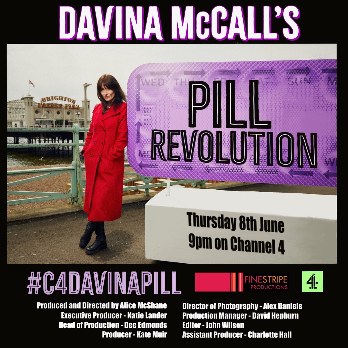 The wait is over!!! Tonight on @Channel4 at 9pm!!! #C4Davinapill @ThisisDavina @pillscandal