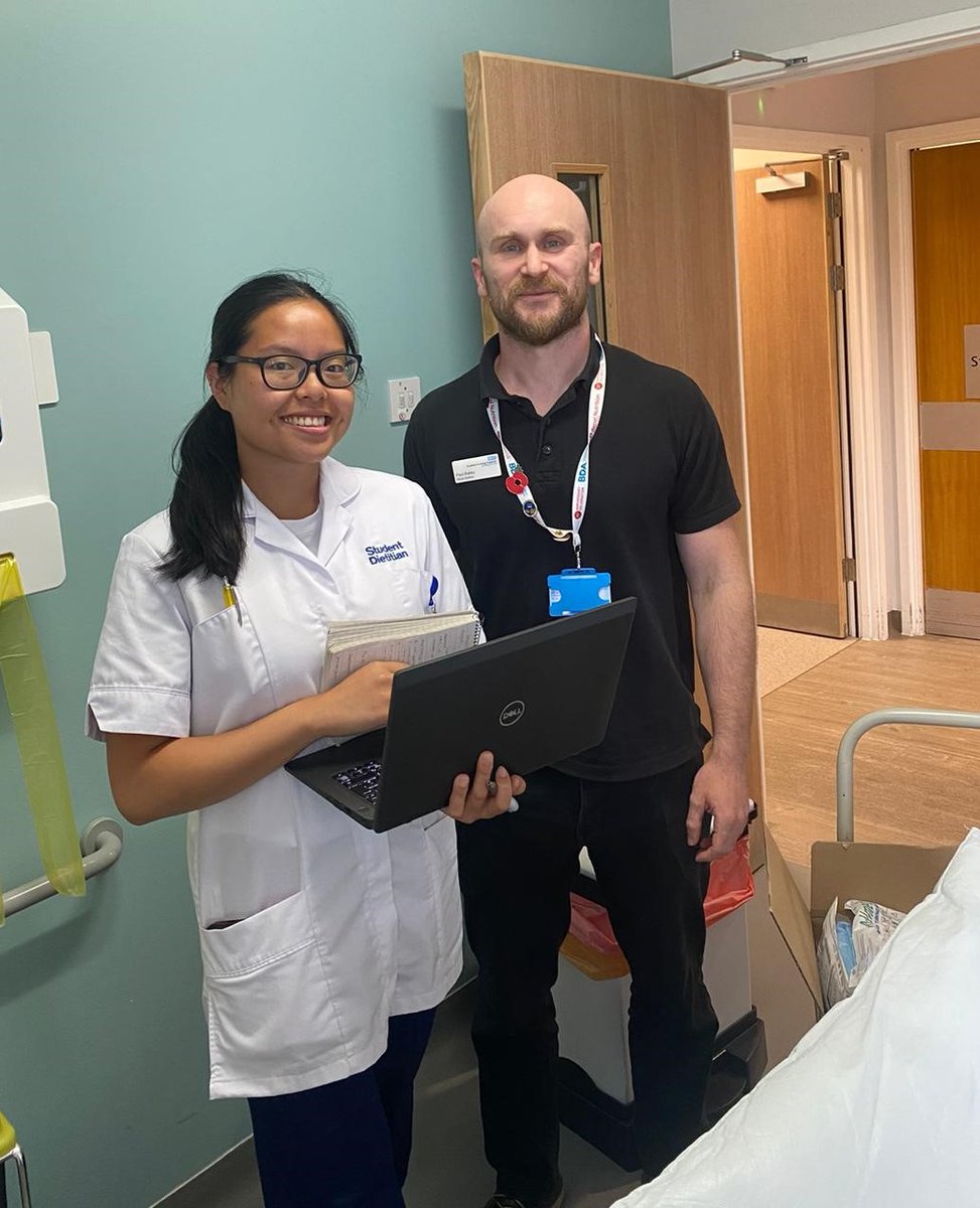 Meet our lead Renal Dietitian, a former British bodybuilding champion, who embodies dedication and perseverance! 💪Here he is, alongside our student Wen, both shining examples of passion in the field of dietetics. We are shaping the future of healthcare! 🌱🙌 #InspiringLeaders