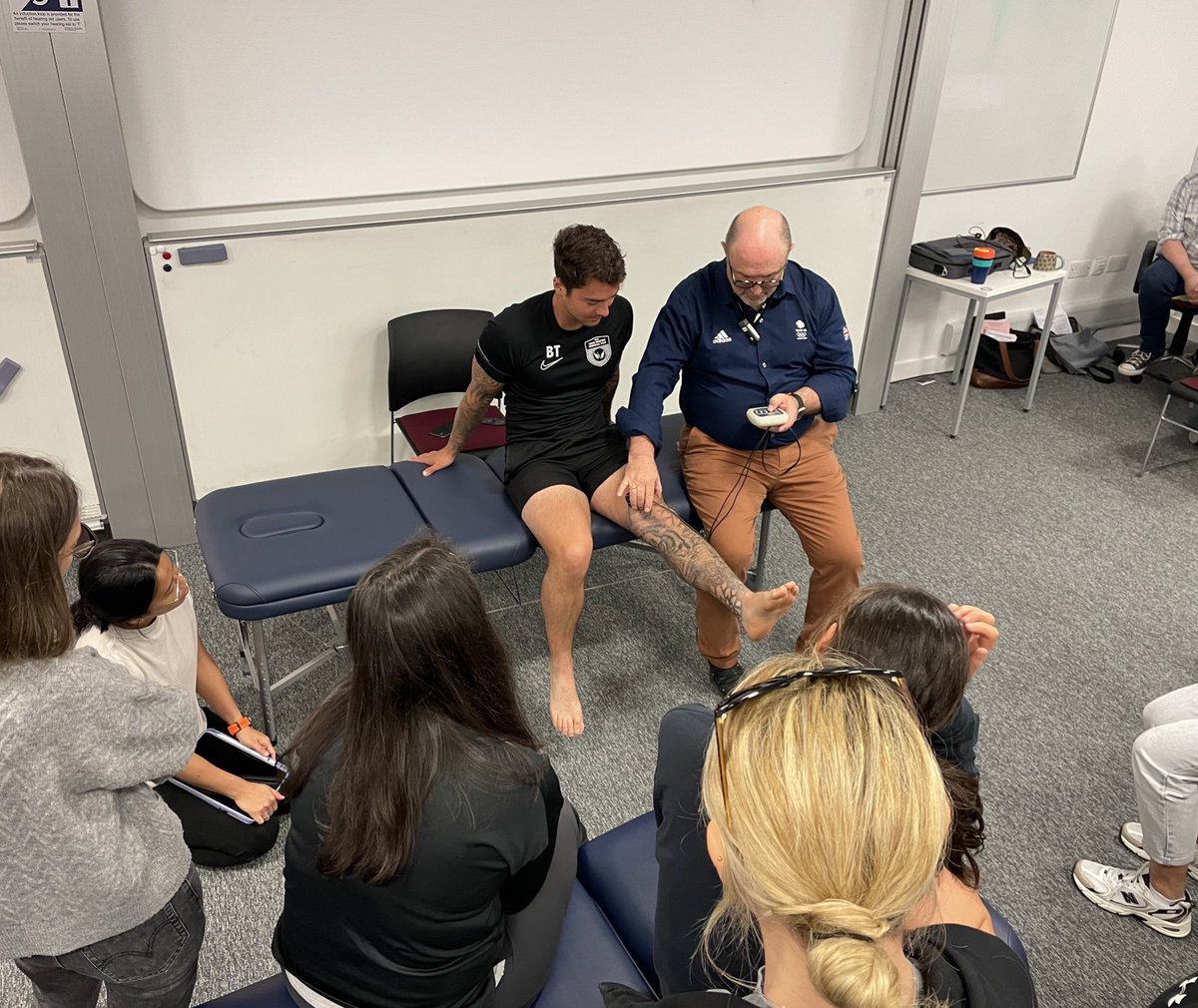 Uni of Bath SEM-SPY (@bathsem_spy) on Twitter photo A stimulating morning full of clinical gems with <a href="/GordonBosworth9/">Gordon Bosworth</a> challenging our thought processes when managing athletes! Thank you Gordon! #sportsphysio #alwayslearning #thinkoutsidethebox A stimulating morning full of clinical gems with <a href="/GordonBosworth9/">Gordon Bosworth</a> challenging our thought processes when managing athletes! Thank you Gordon! #sportsphysio #alwayslearning #thinkoutsidethebox