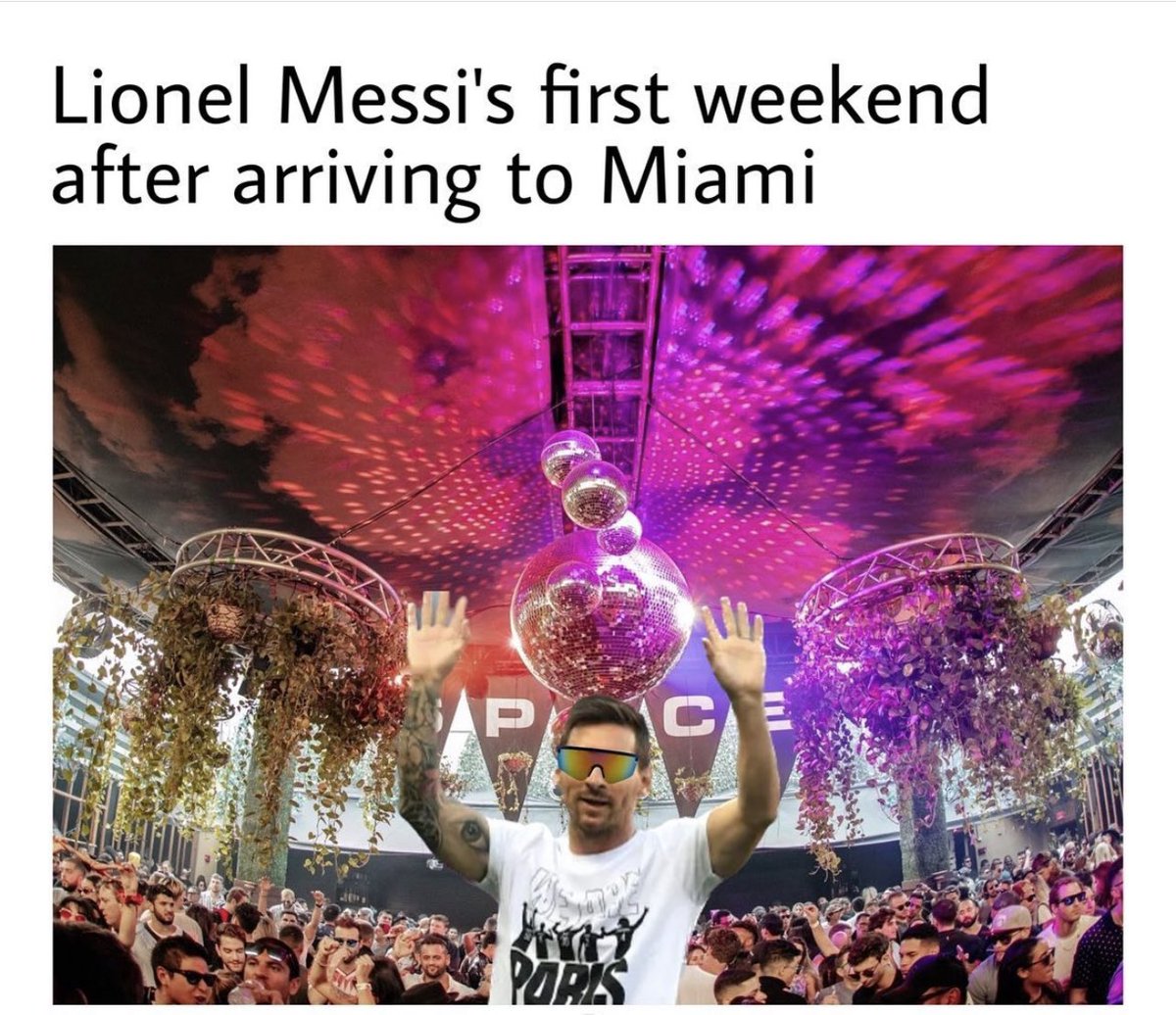 Miami went wild on #Messi𓃵 -in-Miami memes 😀