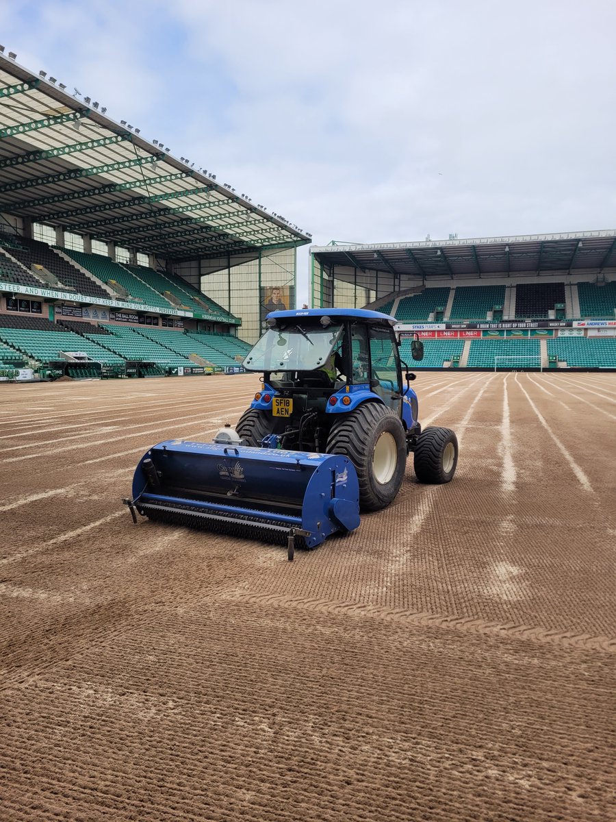 Seeding at Easter Road done ✔️ 🚜