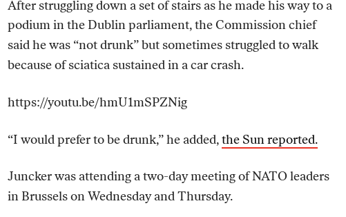 @R28445 Era difficile vedere Juncker che non fosse bevuto.