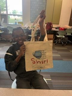 MilkovichMS1's tweet photo. We are having a great time during our Summer Camp/School here at Milkovich Middle School. Here are two students with their business plans and final products from Mrs. R. Matthews class. https://t.co/n3tCc95EZe