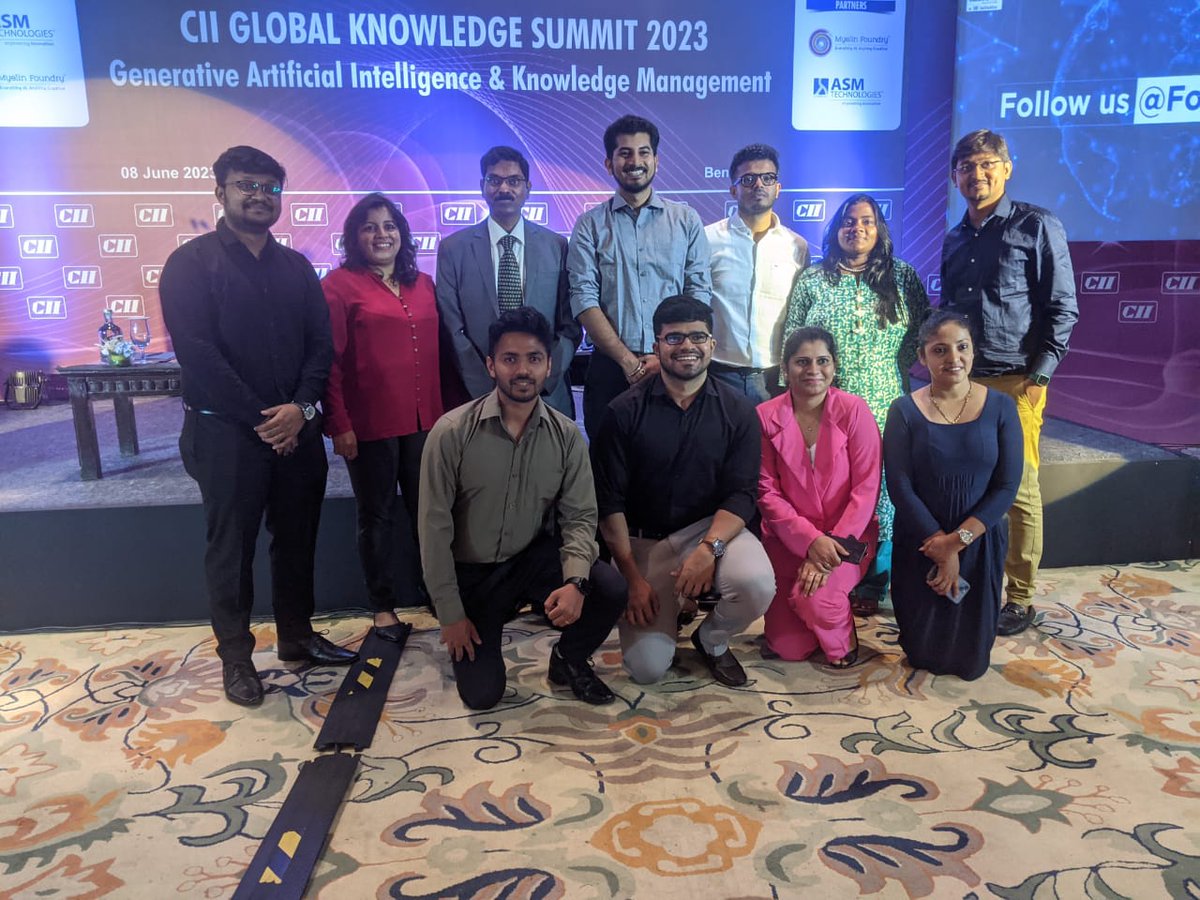MadanRao's tweet photo. Delegates from Grant Thornton, Trianz, and Deloitte well-represented at #CIIKnowledgeSummit!
@GrantThornton @Trianz @DeloitteIndia
#KM #KnowledgeManagement #talent #leadership #events #AI #GAI #Bangalore https://t.co/RBggMRpDWi