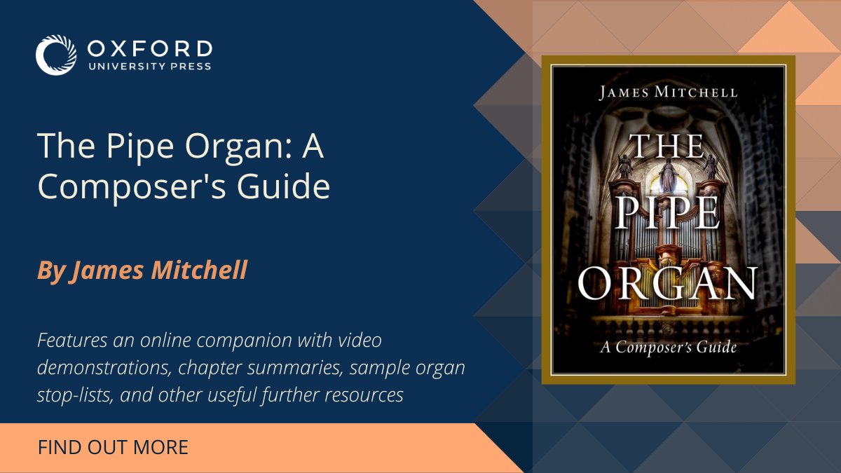 'The Pipe Organ' provides in depth advice not only on notation but also the full resources of the modern organ, including dedicated chapters on registration, writing for manuals and pedals, and using the organ in ensembles, among others.

Find out more: bit.ly/3qwZe3u