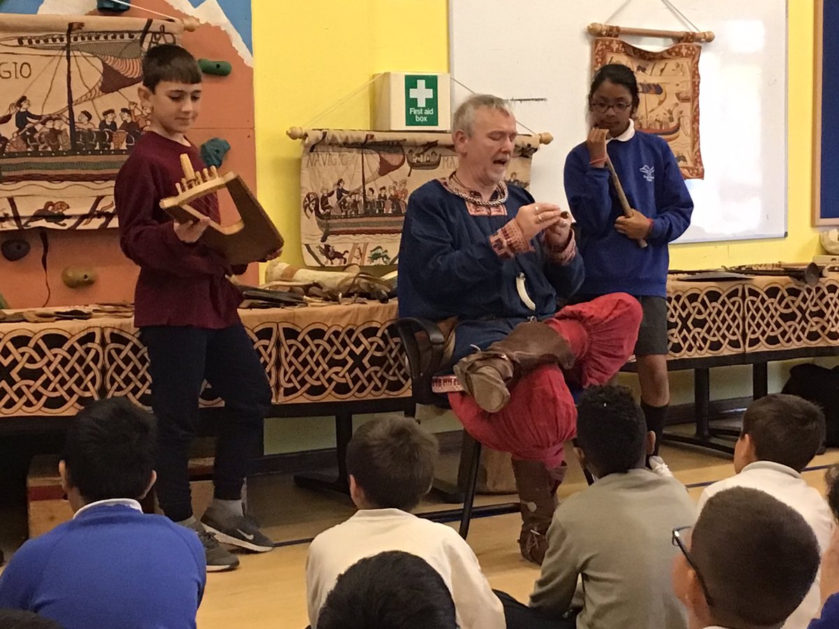 Q&amp;A time with Erik Eriksson discussing the use, purpose and fascinating world of Viking culture! <a href="/WroxhamSchool/">The Wroxham School</a> #WroxhamHistory <a href="/MrsLucyWilliams/">Lucy Williams</a>
