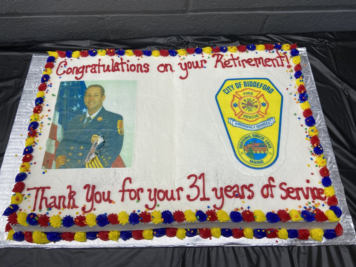 This week, we celebrated Chief Scott Gagne’s 31 years of service to the Biddeford Fire Department and the citizens of Biddeford at his retirement sendoff. Congratulations and best wishes for a happy retirement, Chief Gagne!