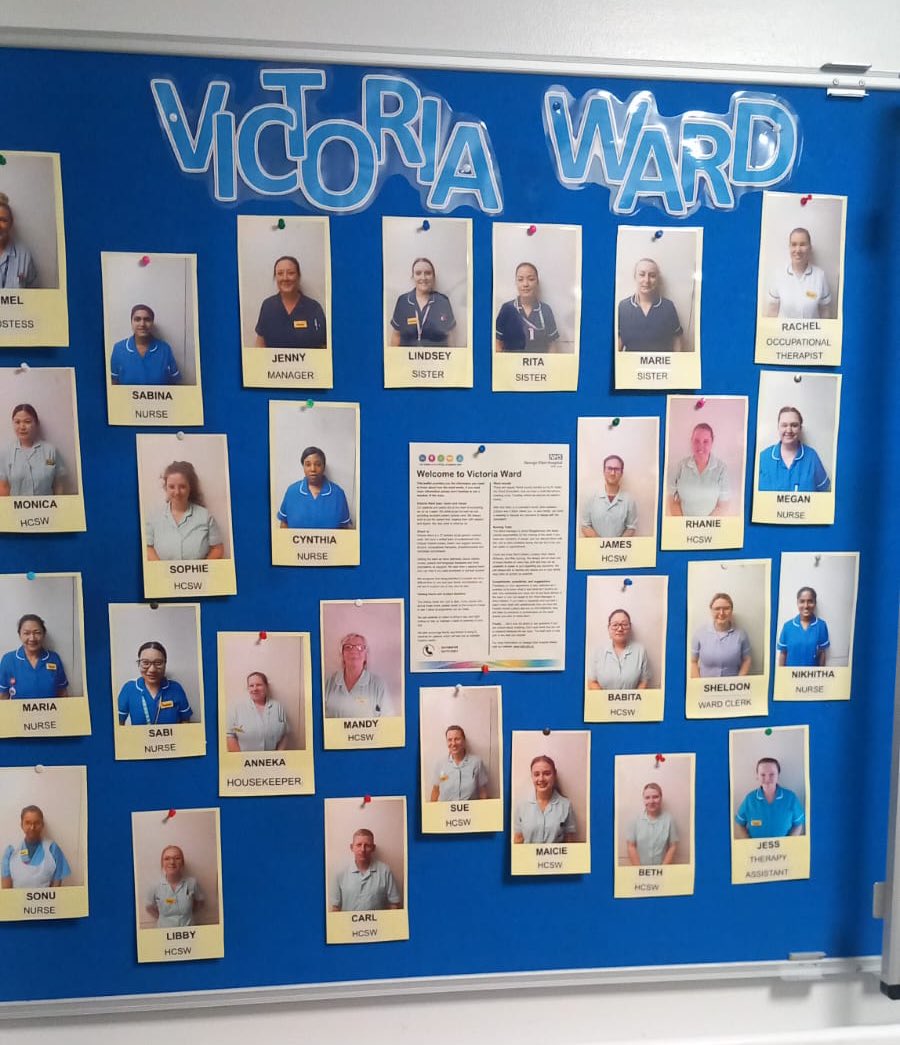 New ward display board and ward leaflet - brilliant initiative to add to our patient experience and care #TeamVictoria #ProudMatron
Let’s keep shining and your excellent work! @GEHNHSnews 😊🙌🏻