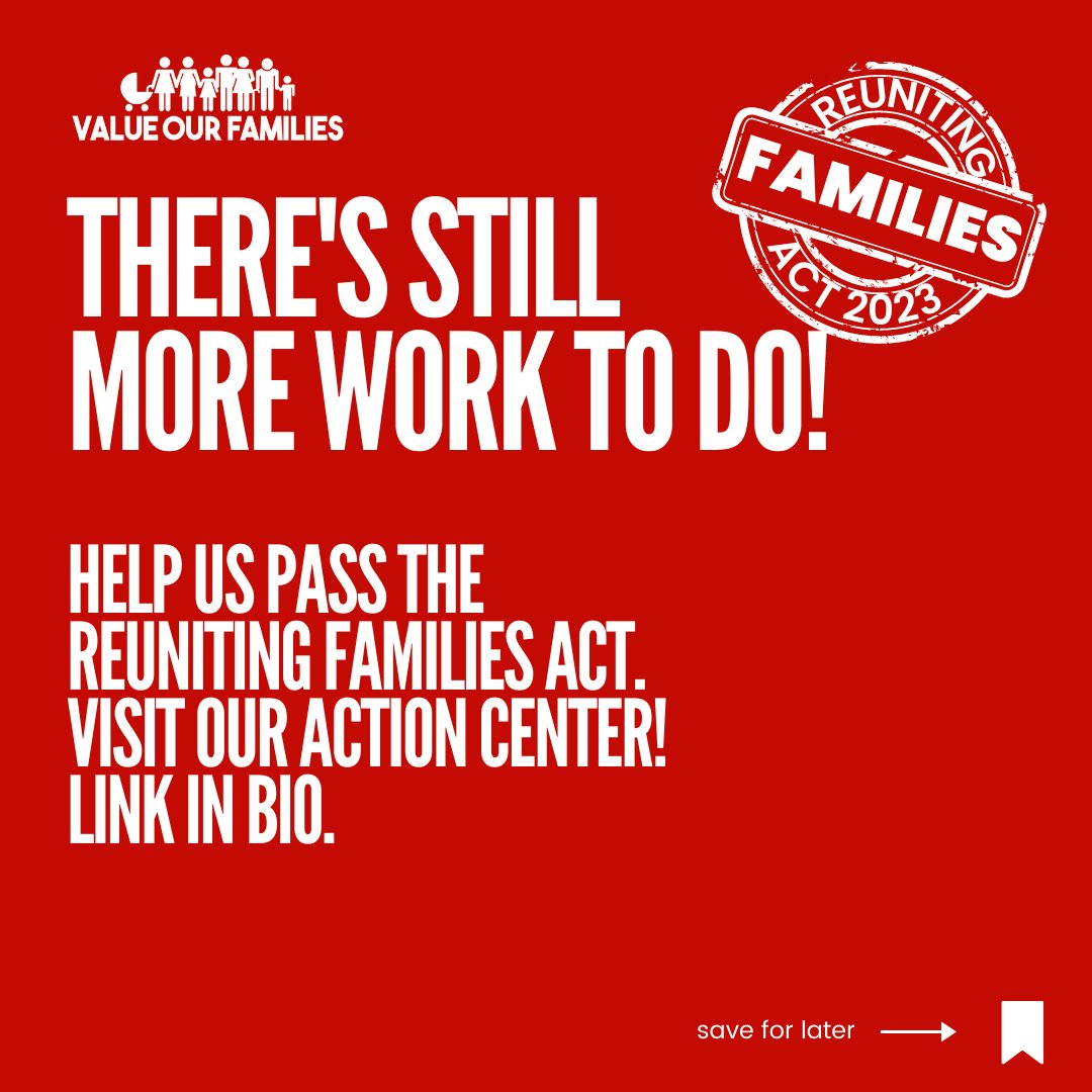 It’s time to reform those quotas that continuously keep families apart! Restore the welcome mat and end per-country family visa quotas! #WeekofAction #ReuniteFamilies #VOF