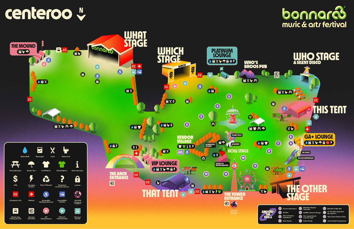 Bonnaroo map