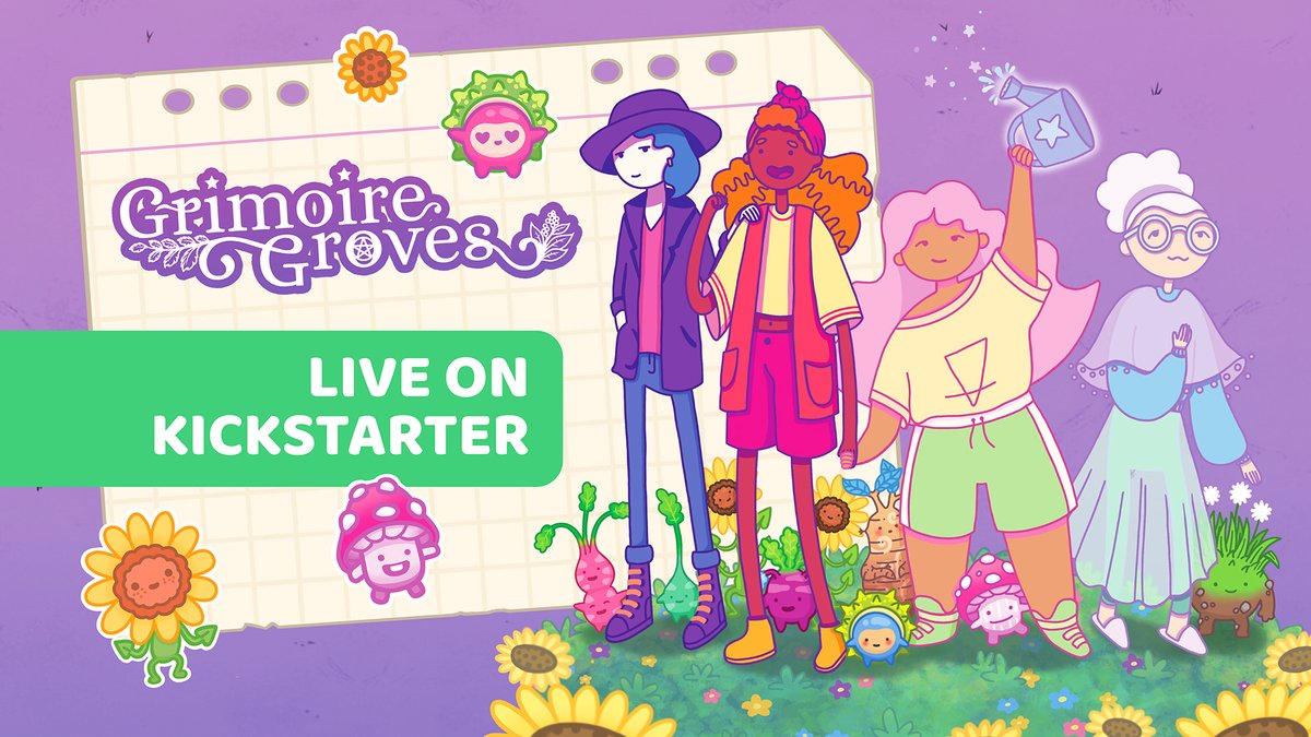 ✨THE GRIMOIRE GROVES KICKSTARTER IS LIVE✨ We are thrilled to announce that we’ve launched our Kickstarter campaign! 🥳 Now we need your help more than ever! Please share, like, RT & back the Kickstarter! Your support means the world to us!💜 kickstarter.com/projects/stard…