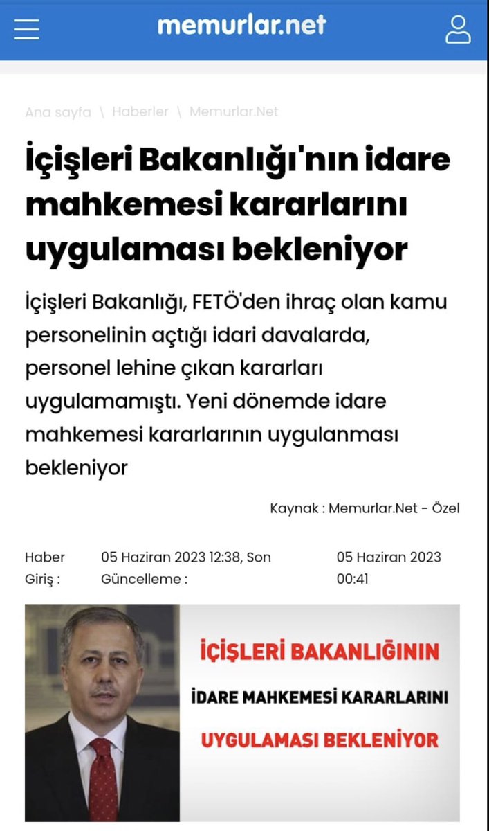 @AliYerlikaya Takipsizlik-beraat kararı olan,adli işlemi olmayan,Son savunması Ankara’ya ulaşmadan yada son savunması bile alınmadan EGM Müfettişlernin ÖZNEL değerlendrmeleri sonucu khknın bitimne 1günkala apartopar ihraç edilen 6000polis ve tüm masumlar iade beklyor
#6binpolisiadebekliyor