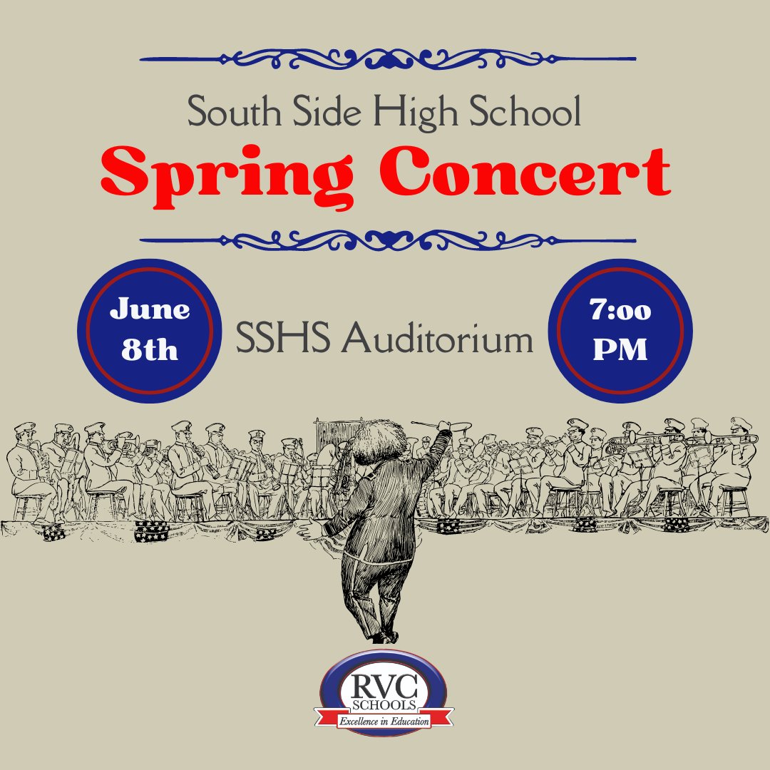The second SSHS Spring Concert is tonight! Come see our talented musicians play tonight at 7 pm in the SSHS Auditorium! 🎶🎶🎶 #PlayOnRVC #GameOnRVC #LikeACyclone <a href="/pat_walshEDU/">Patrick Walsh, Ed.D.</a> <a href="/SSHSOrchestra/">SSHS Orchestras RVC 🎶</a> <a href="/TriMHonorsRVC/">SSHS Tri-M Music Honor Society</a>