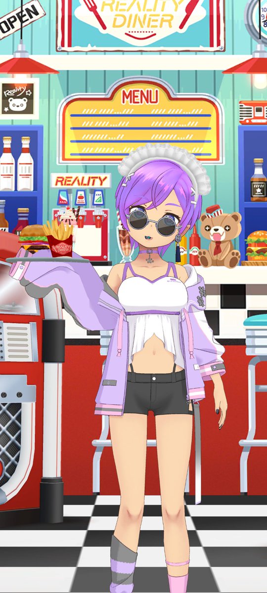 sproutk3y's tweet photo. Thank you for dining at Key`s Diner. Nyahahaha  #REALITY  #REALITY_Diner  #Vtuber  #VTuberUprising  #VTuberEN https://t.co/ytkKpTA9vR