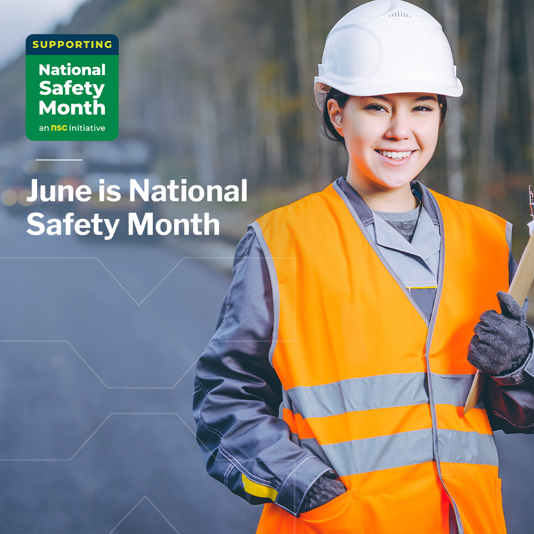 In honor of #NationalSafetyMonth, we're proud to stand w/ @NSCsafety to emphasize the significance of safety. Join us as we recognize this vital campaign with complimentary resources. nsc.org/nsm.

#NSM #WorkplaceSafety #KeepEachOtherSafe #SafetyIsPersonal