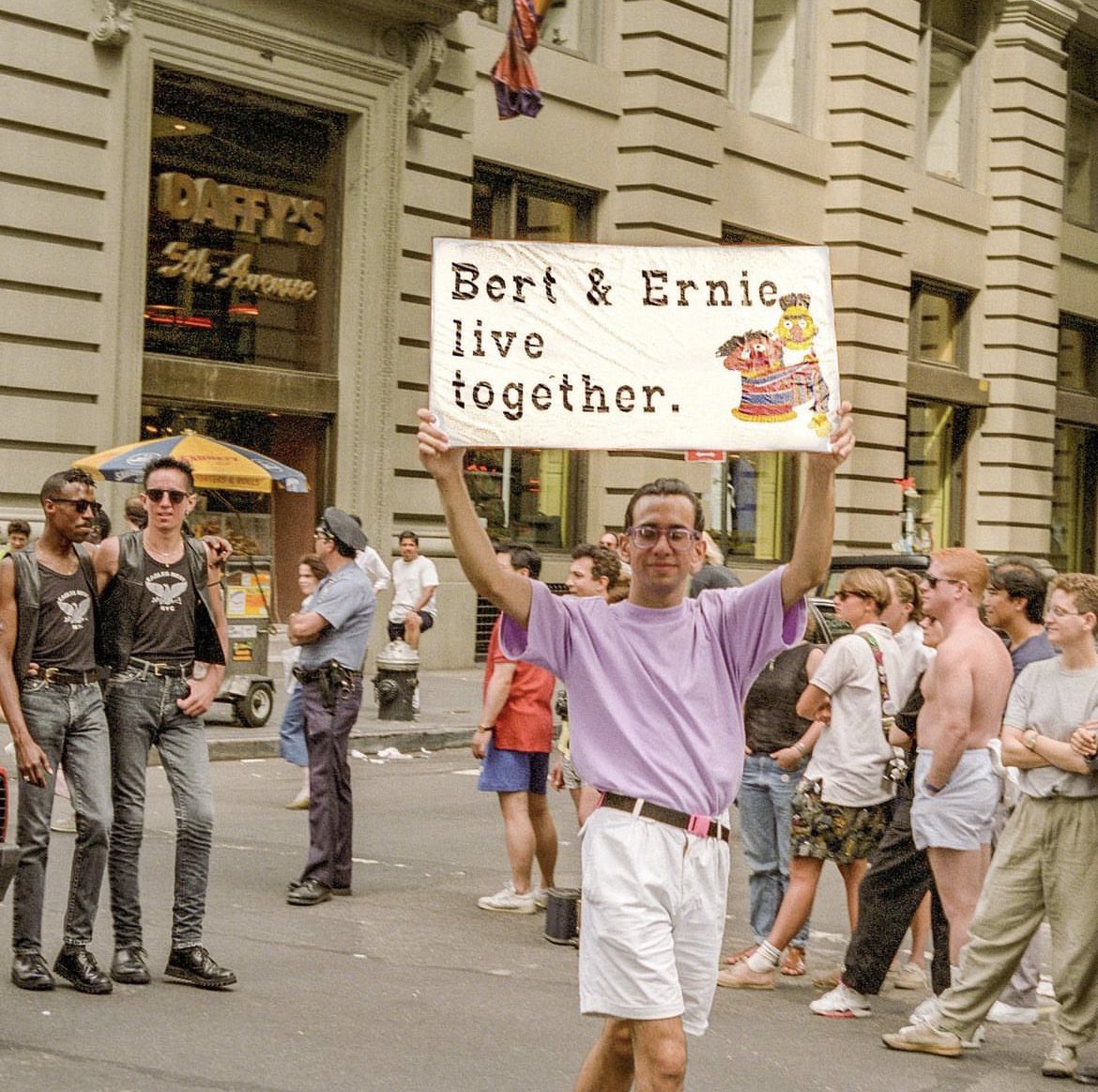sesameposting's tweet photo. Heritage of Pride, NYC, 1990. https://t.co/wtKrPTPA9P