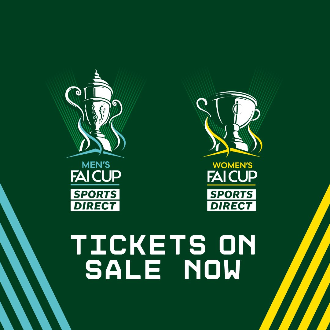 FAIreland on X: Tickets for the Sports Direct Men's and Women's FAI Cup  Finals 2023 are on sale NOW! Men's 👉  Women's 👉   #FAICup  / X