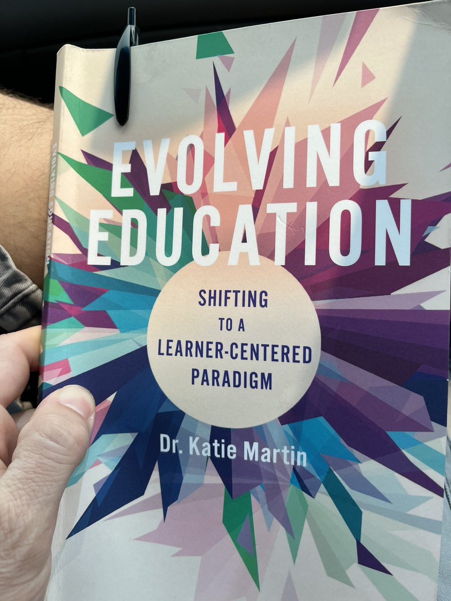 Spending my summer reading #evolvingeducation by @katiemartinedu   I like the concept of shifting the paradigm to a learner-centered vision. I also like how these principles connect with my campus’s initiative with #UDLNow. #greatnesswithin