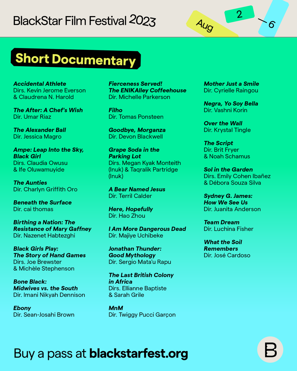 Next up, short documentaries 🔥