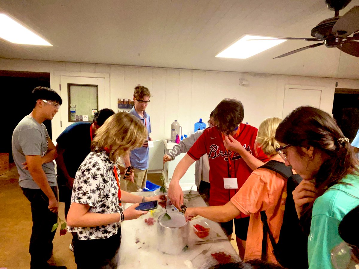 Ethan and Chase put on a small chemistry demonstration at the last night for the Summer Science Institute! <a href="/COSAMOutreach/">COSAM STEM Outreach</a> <a href="/cosamau/">COSAM</a>