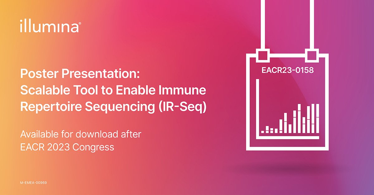 sujash_c's tweet image. Immune repertoire sequencing is a useful tool for biomarker identification.  Visit our IR-Seq poster EACR23-0158 and download flyer for details on our EACR 2023 Sponsored Symposium on “Exploring Microbiomes and Cancer Immunology.&quot;  See you in Torino! 
 bit.ly/3qCj2CM