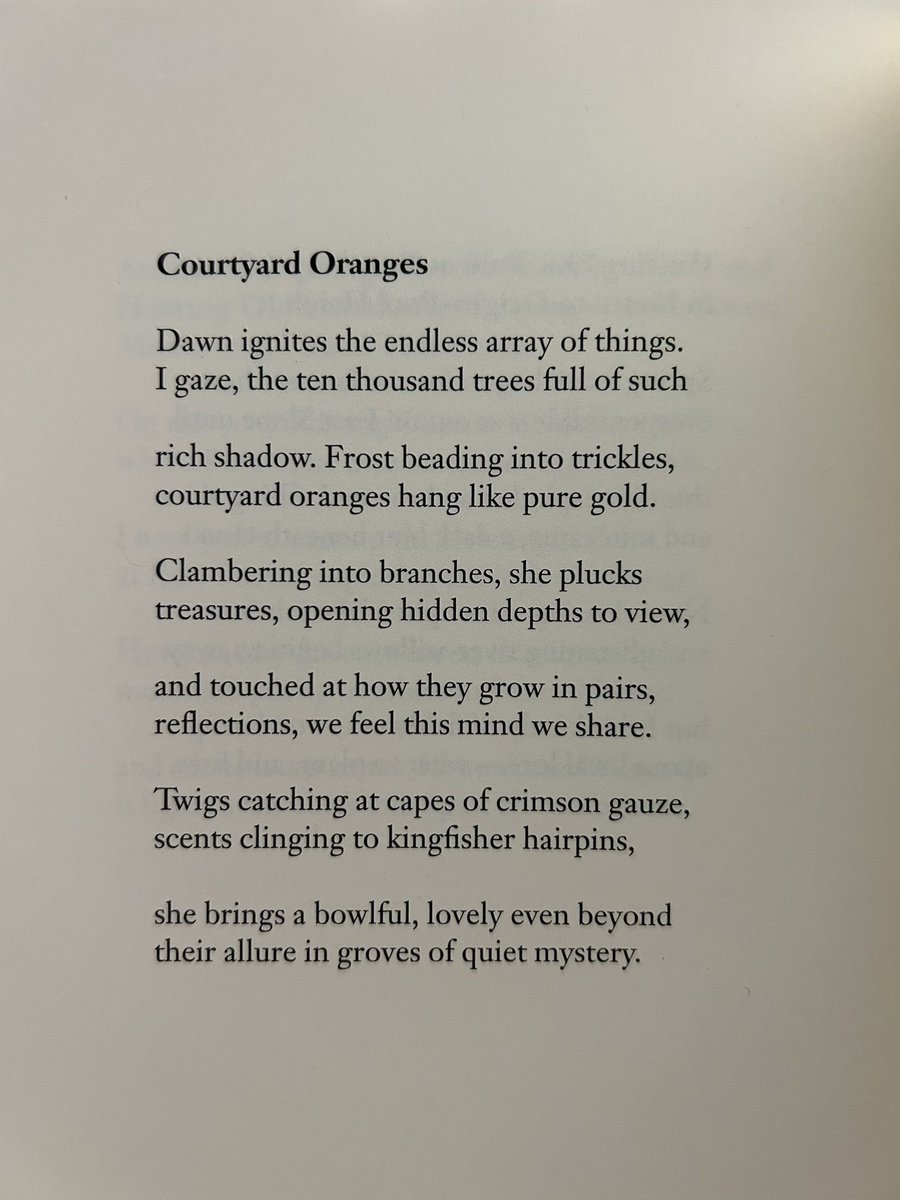 @motleybookshelf here’s an 🍊 poem by Meng Hao-jan, tr. David Hinton :)