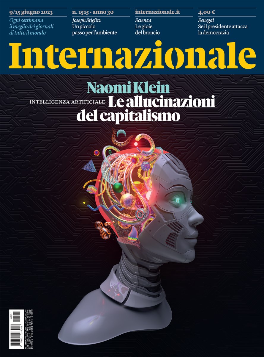 New cover illustration for Internazionale Magazine  'artificial intelligence - the hallucinations of capitalism out tomorrow' 🤖#c4d #cinema4d #digitalart #illustration #CoverArt