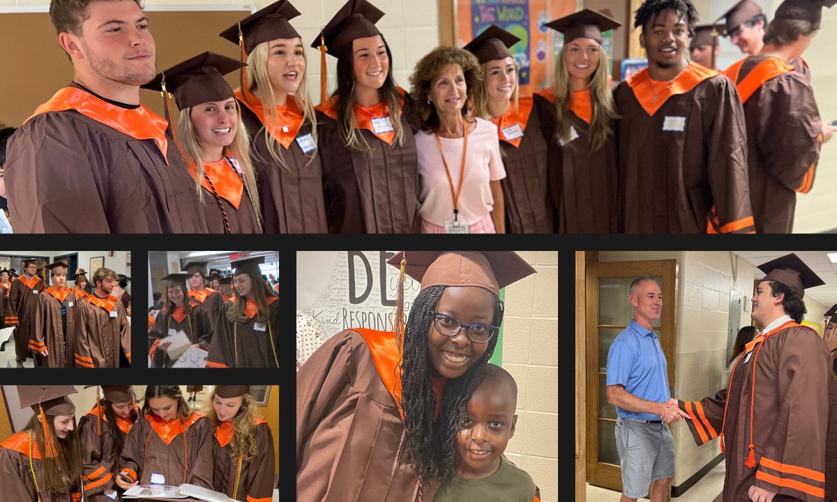 Many smiles today as our PV seniors visited their former elementary schools.  Staff &amp; students loved greeting the graduates and offering congratulations!