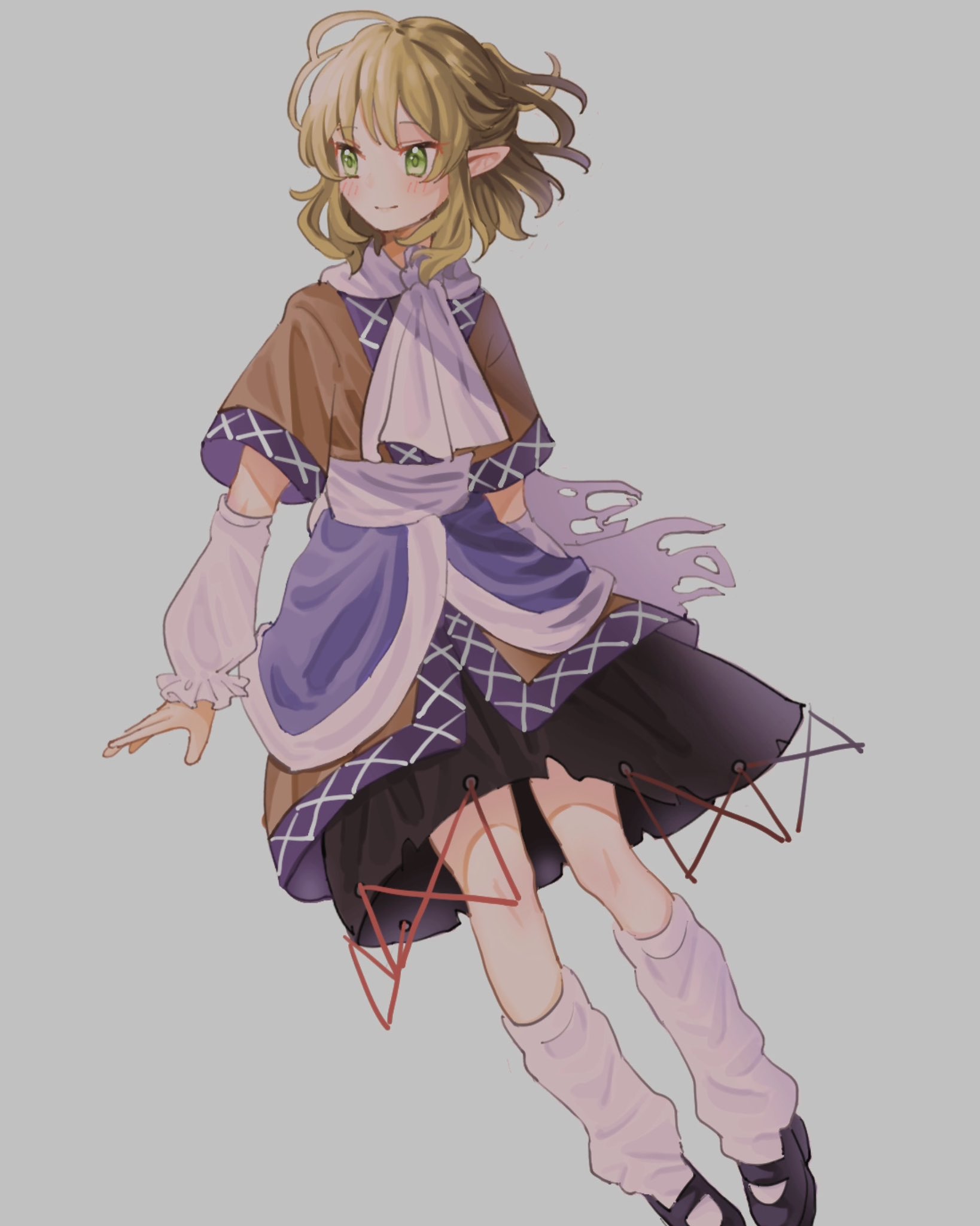 手描きイラスト 扇子 水橋パルスィ 東方Project 東方