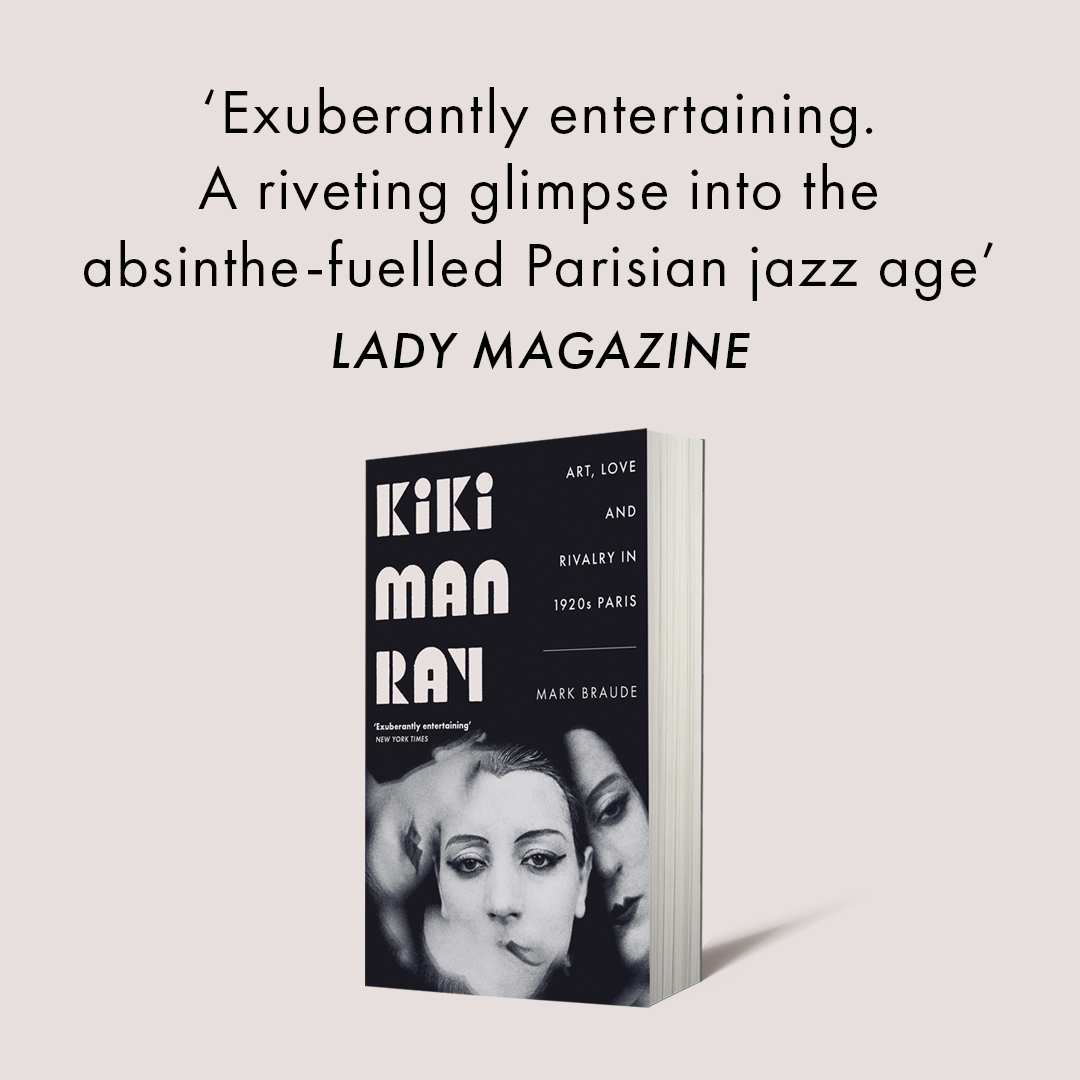 'Exuberantly entertaining' NYT Book Review

'Mark Braude's writing and subject make this book irresistible, as was Kiki herself' Jim Jarmusch

#KikiManRay is the forgotten story of the original It-girl of 1920s Paris, Kiki de Montparnasse ✨

Out now: uk.bookshop.org/p/books/kiki-m…