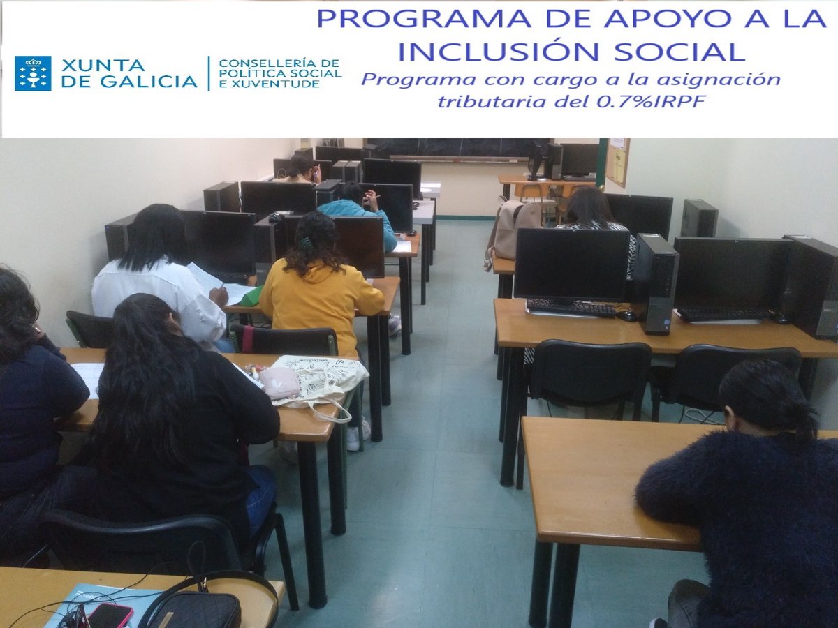 eccasocial's tweet photo. 1/4. El alumnado de #Vigo, #ACoruña y #Ourense continuan asistiendo a las clases de #formación con gran motivación en el aprendizaje. Dentro de  los programas: APOIO A INCLUSIÓN SOCIOLABORAL Y ACOMPAÑAMOSTE A SEGUIR. https://t.co/CWq3NKA00I