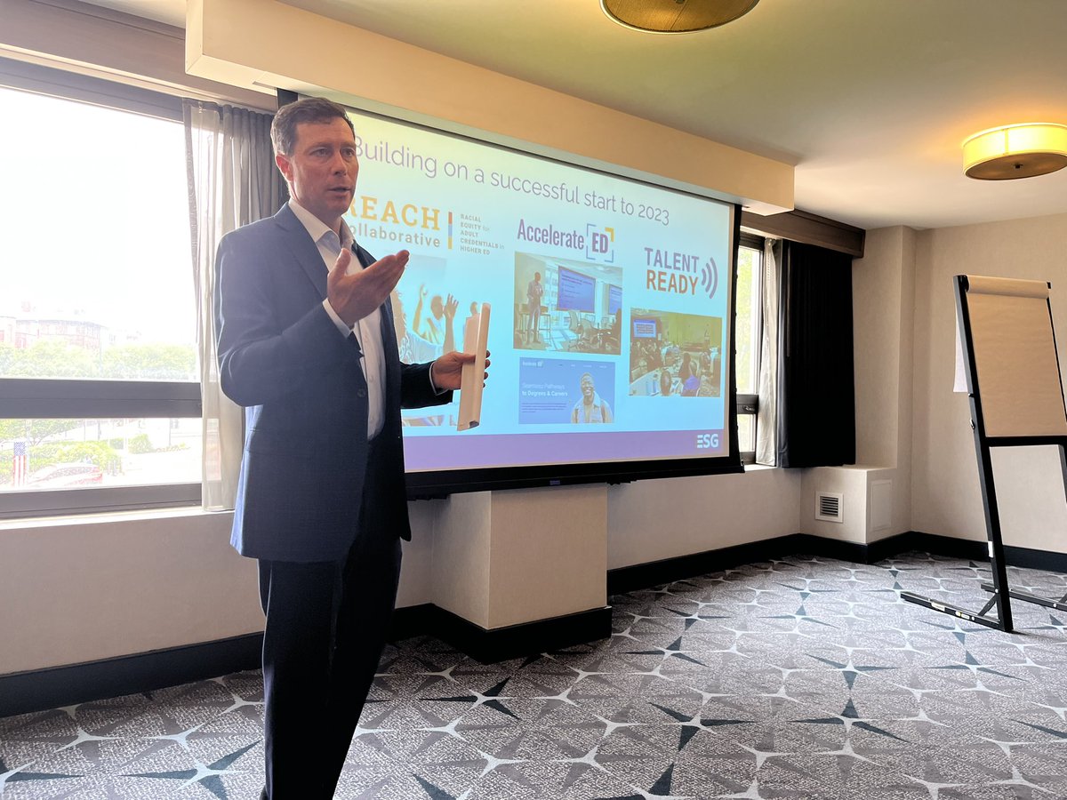 edstrategygroup's tweet photo. Fresh off a great two days of brainstorming, collaboration, and of course some fun with the full ESG team in Washington DC. Our team is always energized by the opportunity to gather in person, and we’re looking forward to the work ahead! https://t.co/jKBDYxqbxi
