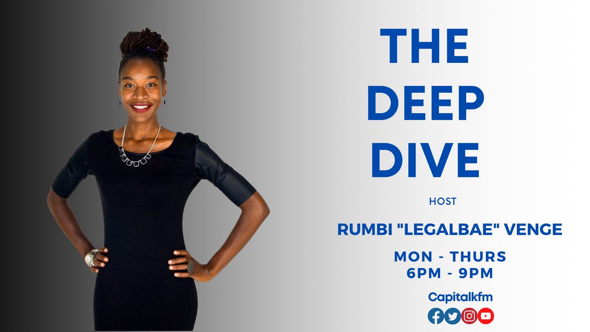 capitalkfm's tweet photo. Stay updated on matters of importance by joining Rumbidzai "LegalBae" Venge on the #TheDeepDive as she dive into #PoliticalTalk, #EconomicTalk & #LegalMatters on #HararesHottestFrequency https://t.co/WtLcUJPLpu