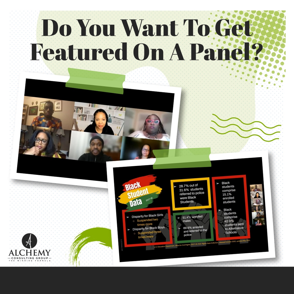 Alchemygroupllc's tweet photo. Getting featured on a panel can be a great opportunity to showcase your expertise, network with industry professionals, and gain visibility in your field. Let us connect you with our network, call us today!
#bizopportunity#womanowned#smallbusiness
#nextlevelentrepreneurs https://t.co/ZeaEUQzhbH