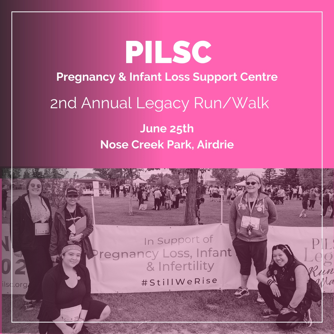 In one month, the Calgary Pregnancy and Infant Loss Support Centre (PILSC) is hosting the second annual PILSC Legacy Run/Walk on June 25th, 2023 and will be held at Nose Creek Park in Airdrie! 

If you’d like to participate as part of the BLGC’s team, click the link in the bio!