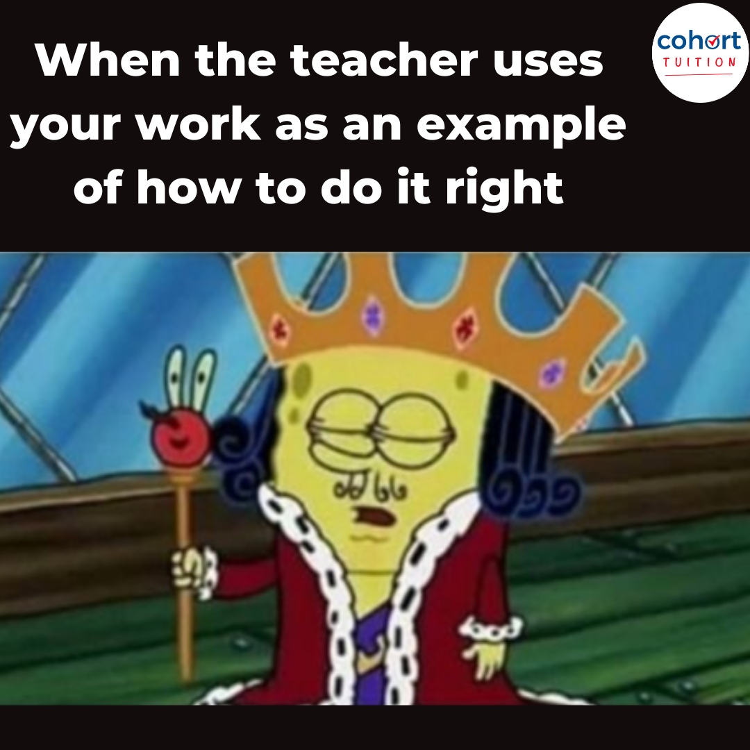 🎩 A weird mix of feeling like a boss, and put in the spotlight in front of the rest of the class. 🎩

#BossModeActivated #TeacherApproved #NailedIt #Meme #ProudMoment #ExcellenceInAction