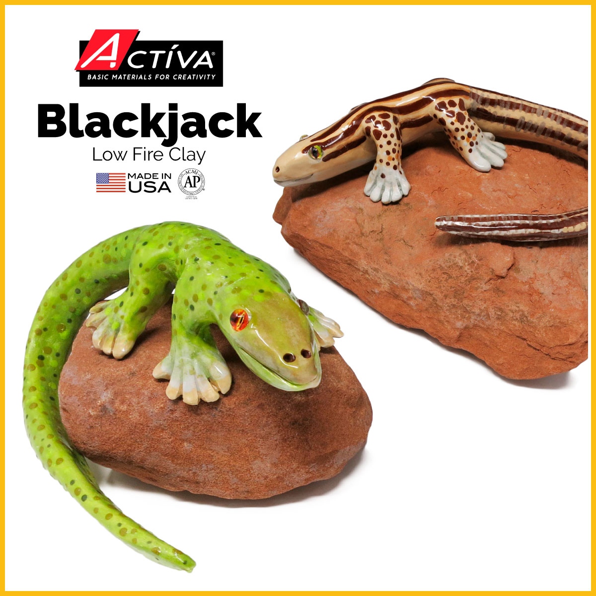 Activa Blackjack Low Fire Clay 5Lb-Gray/White