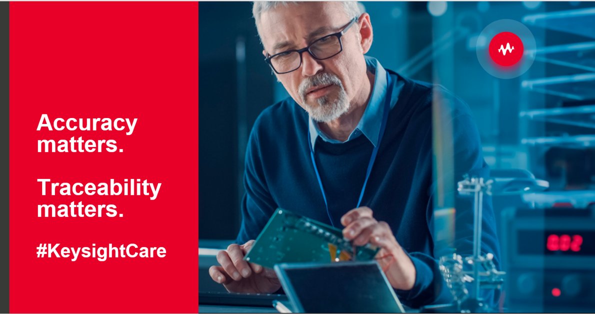Keysight's tweet image. Find out how to ensure your measurements are always accurate and traceable. It’s a bottom-line thing. #KeysightCare #CalibrationMatters keysig.ht/Vvaou4