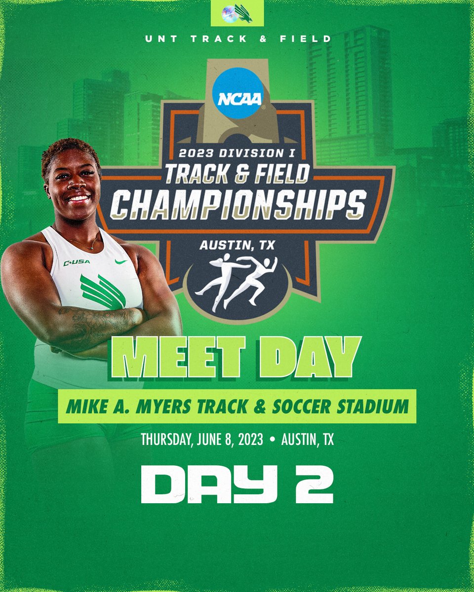 Show 'em what's up, <a href="/KeAylathrows/">KeAyla Throws</a> ‼️

🏟️ Mike A. Myers Stadium
📍 Austin, Texas
🕤 9:30 p.m. CT
📊 northtex.as/42I4vCV
💻 northtex.as/43OhXFY
🎟️ northtex.as/43sMXvp

#GMG x #NCAATF 🟢🦅