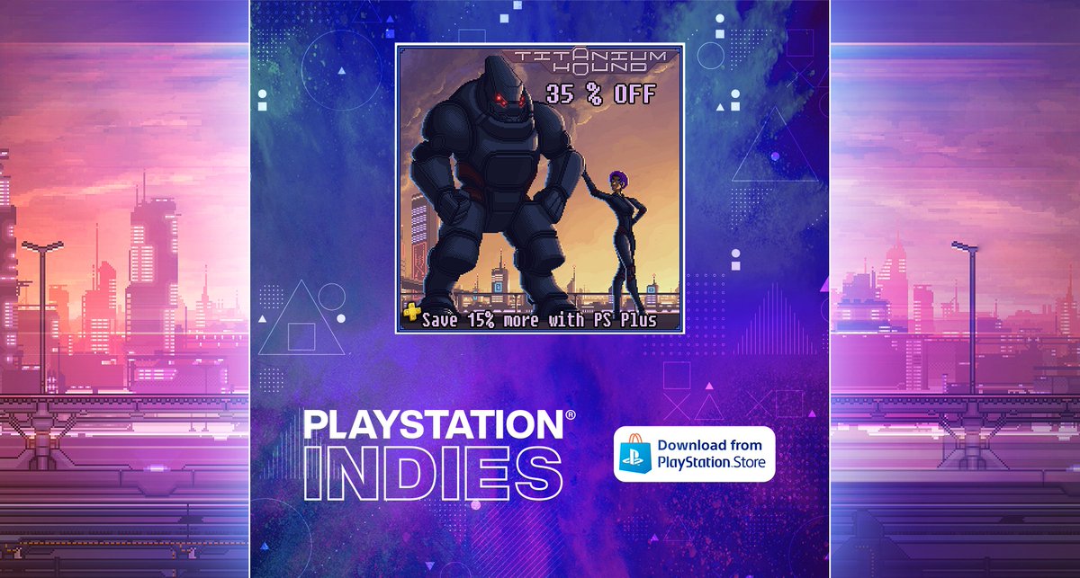 We're happy to offer you Titanium Hound game with a 35% discount during the PlayStation Indies Sale until June 21st! Save 15% more with PS Plus. 

store.playstation.com/en-us/concept/…

#indiegame #PS #PlayStation #PSplus #gamedev  #sale #off #discount #PS4 #PS5 #PSStore #PlayStationIndies
