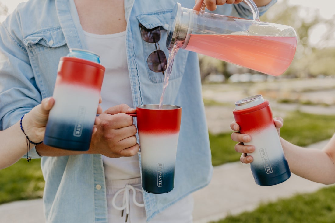 CliffpriceCo's tweet photo. Red, White, and Brü is back!

Featuring a unique matte, finish in a red, white, and blue ombre print, this extremely limited edition collection from BrüMate is here just in time for summer celebrations!

Connect with your Cliff Price &amp; Co rep to order!

#Wholesale #Brumate #Gifts https://t.co/aCVm3UglA0
