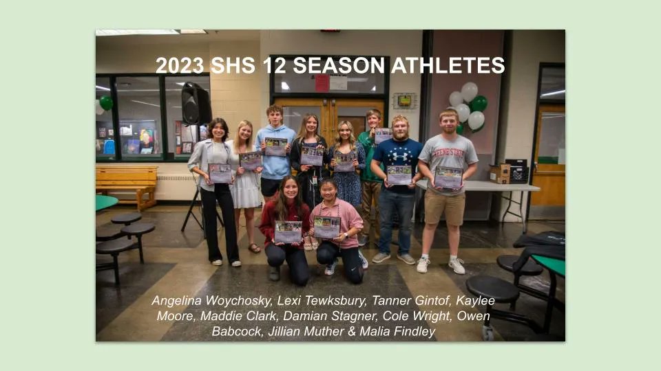 Celebrating our State Champion Relay Team &amp; our 2023 12 Season Athletes at SHS 
#cosmospride #statechamp #12season