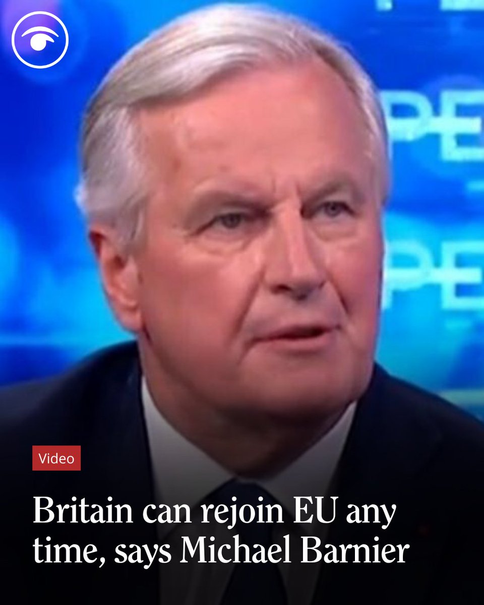 Michel Barnier has stated that Britain has the ability to reverse Brexit and rejoin the European Union at any given moment.

Full story 📰 tinyurl.com/bdet5t3d