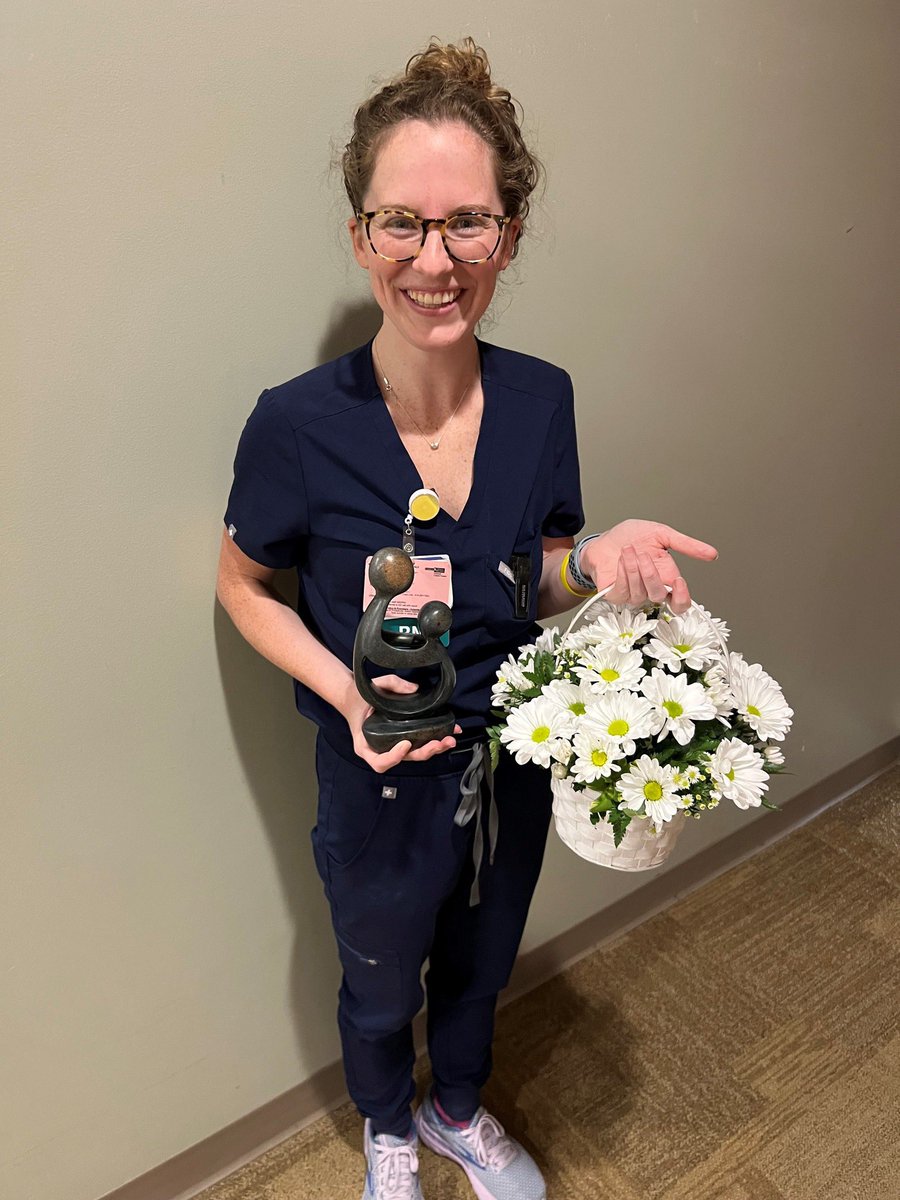 I never thought I’d become an honoree. I’m honored to call myself a registered nurse and a #daisyawardhonoree #thedaisyaward #compassionatecare