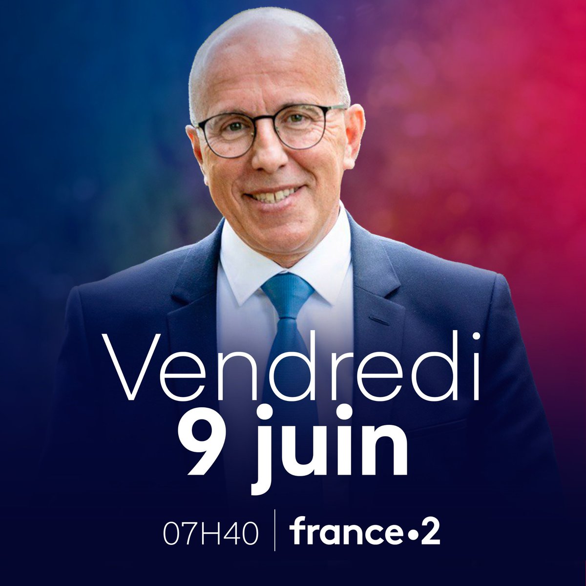 Retrouvez-moi demain matin à 7H40 sur @France2tv, je serai l’invité des #4Vérités